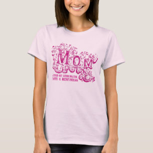 Mamageber des rosa T-Stücks der Stärke, der Lieb T-Shirt