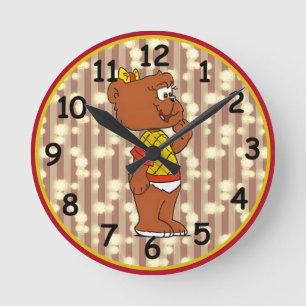 Mamamacanz Round Clock Runde Wanduhr