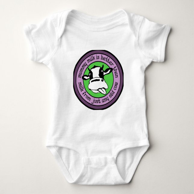 Mamamilch besser als Milch von gerade irgendeiner Baby Strampler (Vorderseite)