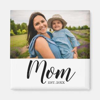 Maman a établi un aimant de cadeau photo