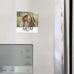 Maman a établi un cadeau photo Aimant