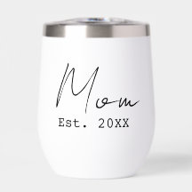 Maman a établi un script élégant simple Nouvelle m