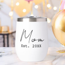 Maman a établi un script élégant simple Nouvelle m