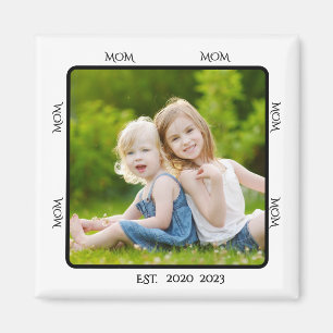 Maman a fondé un cadeau photo aimant