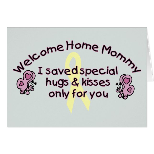 Maman à la maison bienvenue (Devant horizontal)