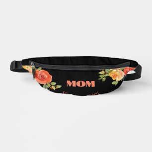Maman aime l'aquarelle noire florale