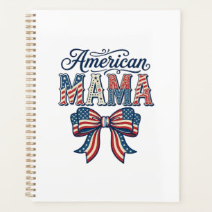 Maman Américaine Arc Patriotique Vintage 4 Juillet