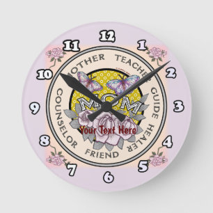 Maman Ami nom personnalisé Horloge