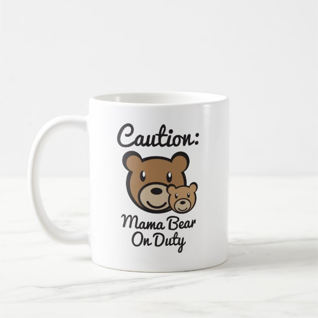 Maman Bear - noircissez la tasse combinée de 11 (Gauche)