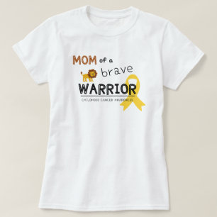 maman brave guerrier cancer lion femmes T-shirt