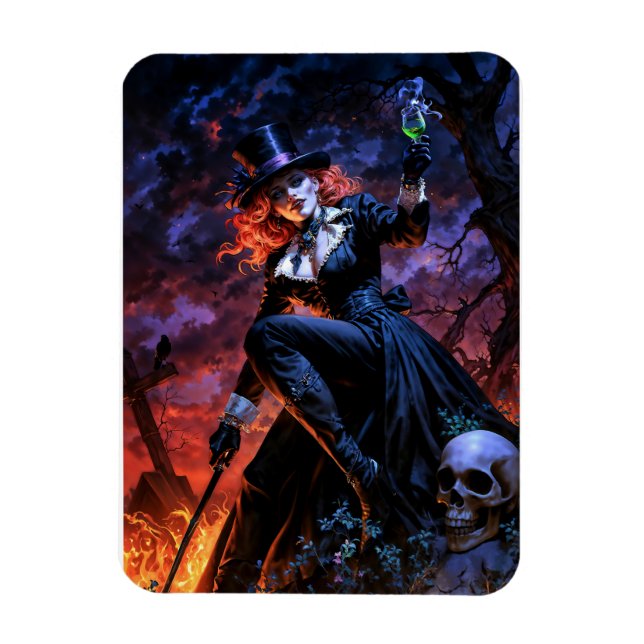 Maman Brigittes Feuer Magnet (Vertikal)