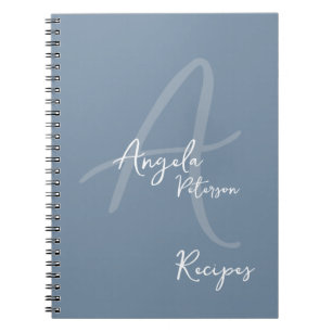 Maman Chef Recettes Carnet bleu Dusty