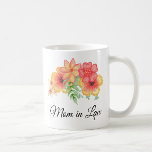 Maman dans la tasse personnalisée de bouquet