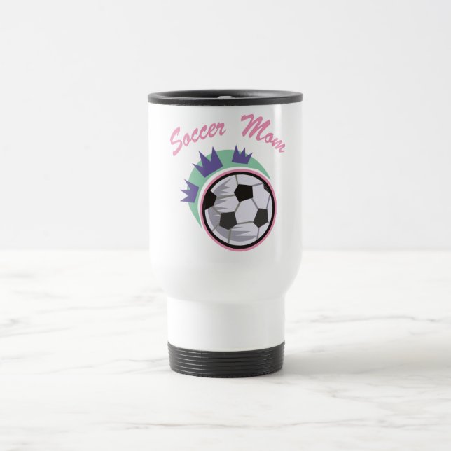 Maman de football Voyage Mug (Centre)