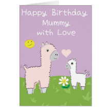 Maman de joyeux anniversaire avec amour - carte