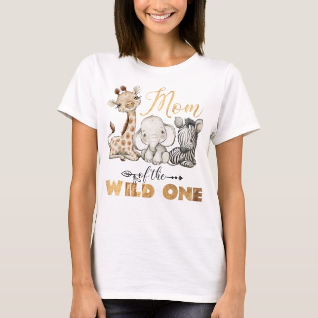 Maman de la Wild One Gold Foil T-shirt (Devant)