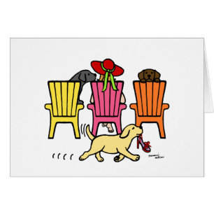 Maman de Labrador au Poolside