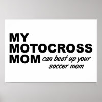 Maman de Motocross Affiche Drôle
