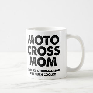 Maman de motocross drôle Tasse de moto tout-terrai