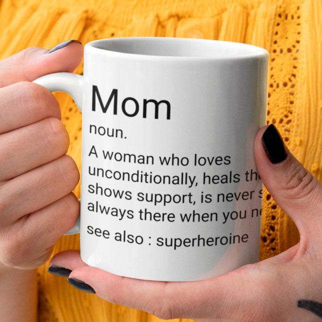 Maman Définition personnalisée Pour la Mug de café (Créateur téléchargé)