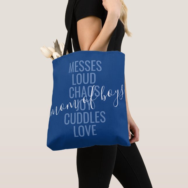 Maman des garçons Chaos et Sac fourre-tout d'amour (De près)