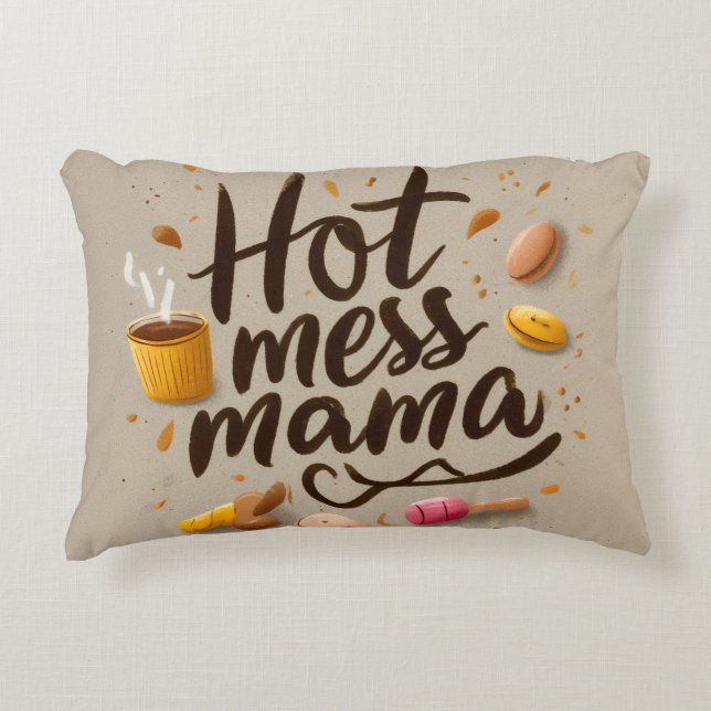 maman désastre coussin d'accent (Devant)