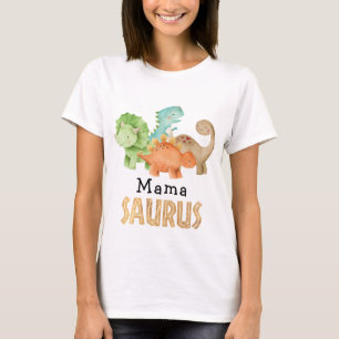 Maman du garçon d'anniversaire Mama Saurus T-shirt