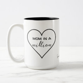 "Maman en un million" Coeur Mug | Cadeau de la fêt