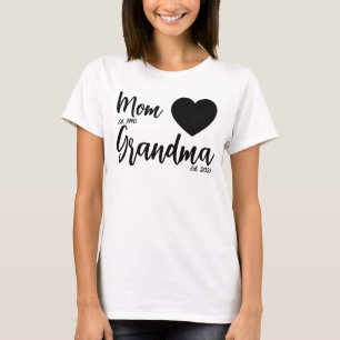 Maman Est Grand-mère Est T-shirt personnalisé, T-s