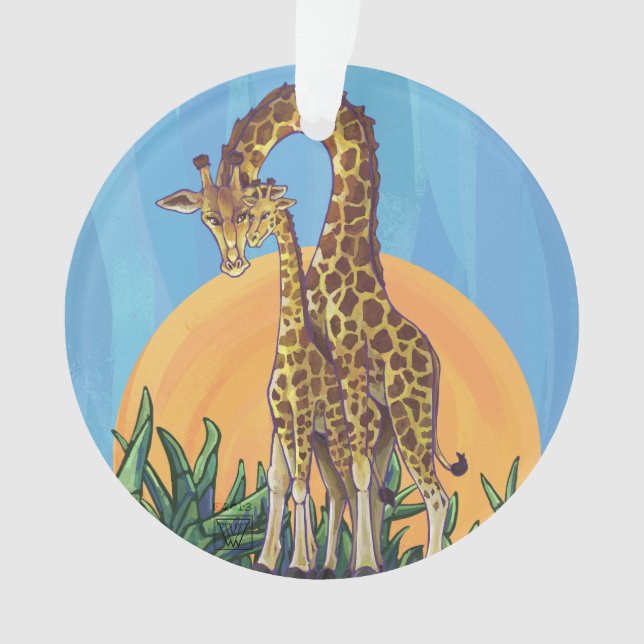 Maman et bébé de girafe (devant)