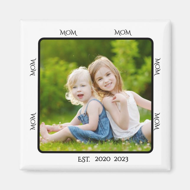 Maman établie Magnet Cadeau Photo (Devant)