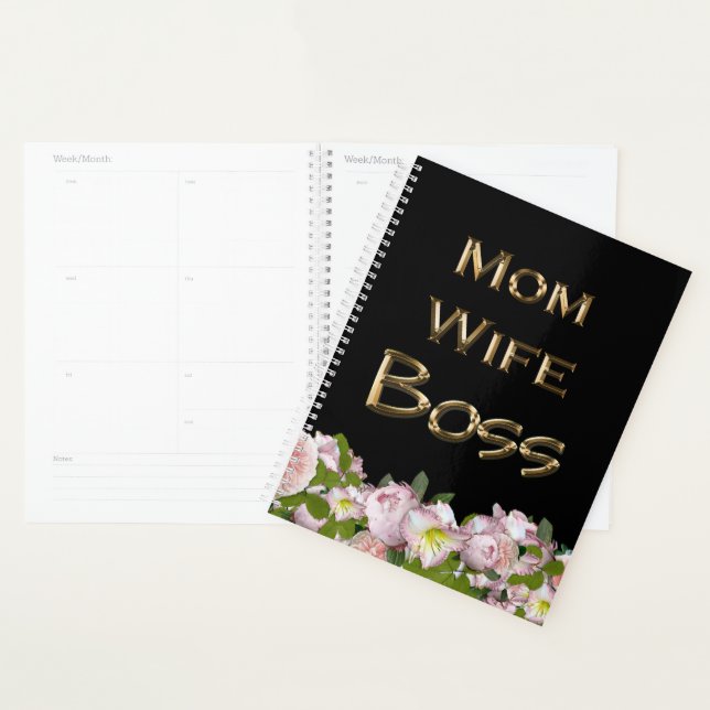 Maman Femme Boss Floral (Devant avec enveloppe)