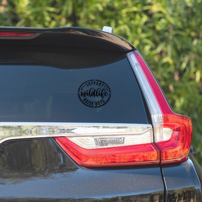 Maman Funny voiture vinyle autocollant (Côté voiture)
