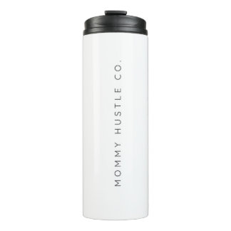 Maman Hustle Co. Logo Bouteille d'eau blanche pour