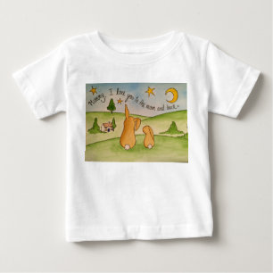 Maman, je t'aime à la lune et au T-shirt arrière