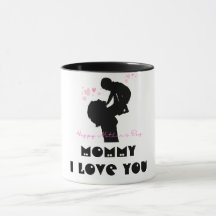 Maman Je T'Aime Mug - Cadeau De Coeur