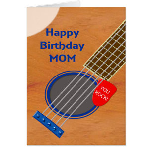 Maman Joueur guitare Anniversaire