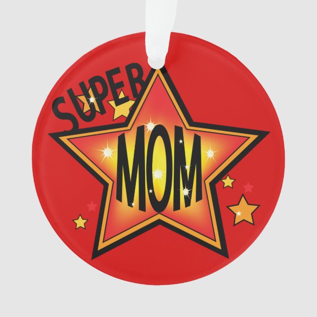 Maman Mère Super Star Noël Orn 2 (devant)