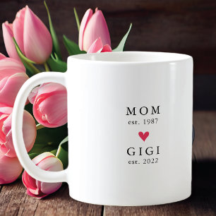 Maman moderne Gigi Year Est. Café Mug