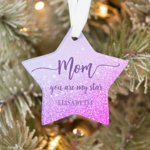 Maman personnalisée Purple Star Noël