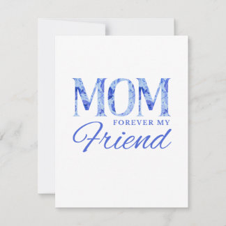 Maman pour toujours ma carte d'amie