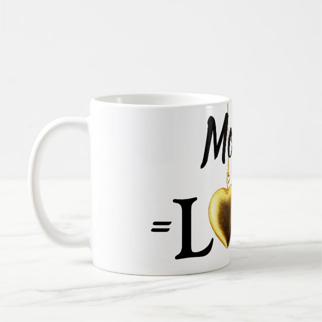 Maman tasses maman moderne amour coeur doré tasse  (Gauche)