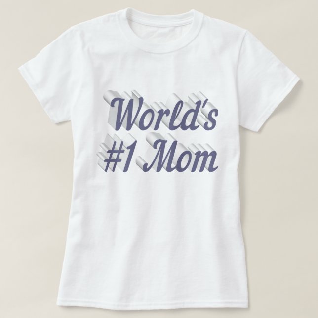 Maman texte gris T-shirt (Design devant)