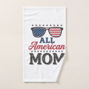 Maman tout à fait américaine Design de t-shirt vin