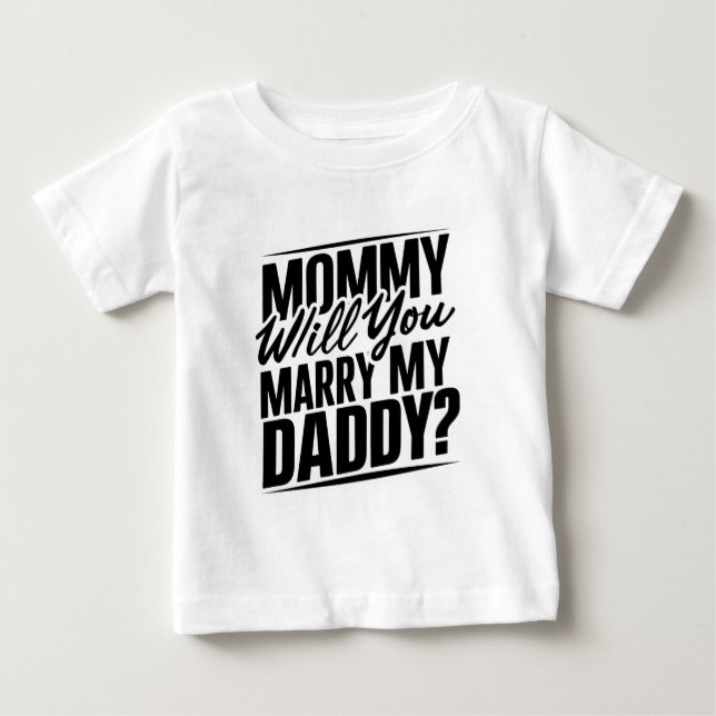 Maman, tu vas épouser mon papa ? T-shirt (Devant)