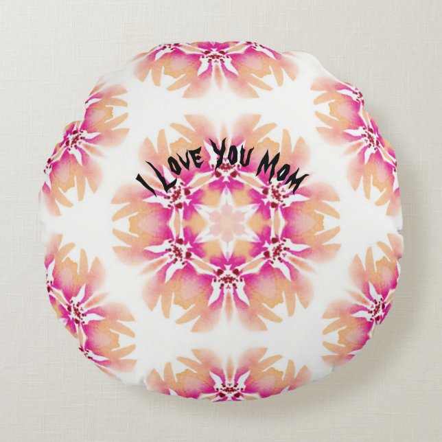 Maman Unique Luxe Vie Coussin ronde (Devant)