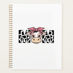 Maman Vache Mignonne Nœud Conception Graphique_1