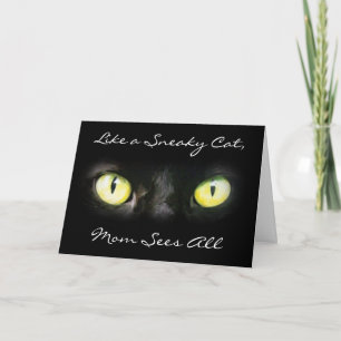 Maman voit tout, Cat Eyes Carte de la fête des mèr