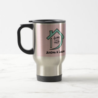 Maman's Cosy Pink and Blue Home Mug thermique