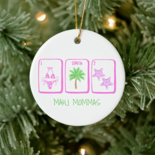 MAMANS MAHJ Préparées Ornement de Mahjong de plage